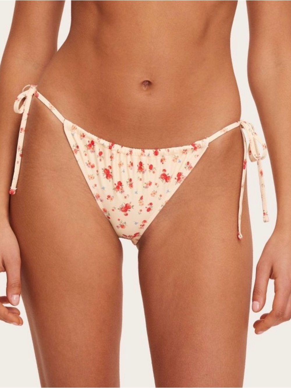 NWT Parke x Target Cream Floral String Bikini - M